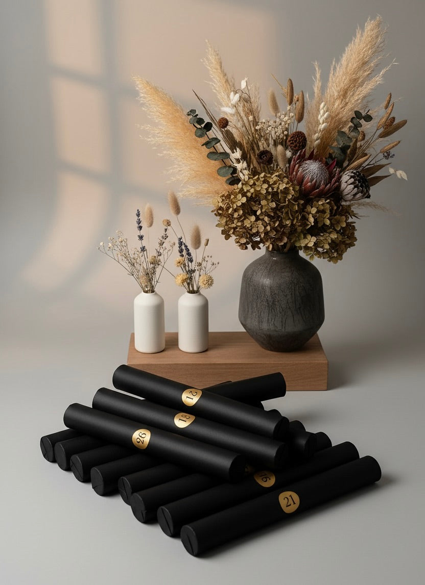 Minimal Advent – Trockenblumen Adventskalender