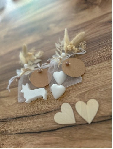 Gastgeschenk Seife im Organza-Säckchen | Individuell & handgemacht